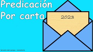 CARTA MODELO jw PREDICACION ejemplopredicación por carta TESTIGO DE JEHOVA jw carta TJ NUEVA [upl. by Chaddy270]