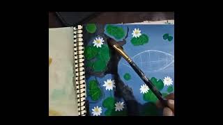 Water lilies painting । শাপলা বিল। [upl. by Block]