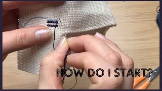 Starting and Finishing your Cross Stitch [upl. by Otrebliw]