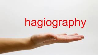 How to Pronounce hagiography  American English [upl. by Lennaj]