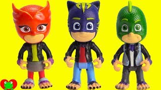 Wolfy Kids Disguise as PJ Masks Imposters [upl. by Naz]