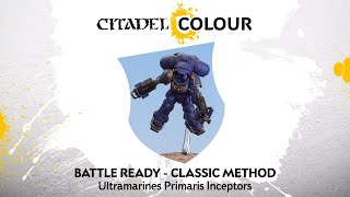 How to Paint Battle Ready Ultramarines Primaris Inceptors – Classic Method [upl. by Quiteris]