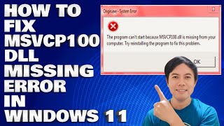 How To Fix Msvcp100Dll Missing Error in Windows 11 [upl. by Aia]