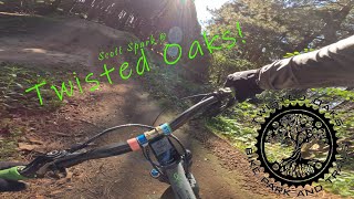 Twisted Oaks Bike park on the Scott Spark trail bike [upl. by Ibloc776]