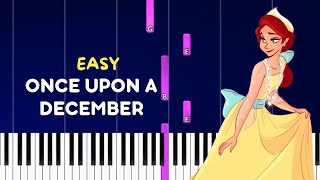 Once Upon a December  Anastasia   EASY piano tuto [upl. by Jordanson]