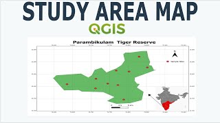 Prepare Study Area Map Easily QGIS [upl. by Sarette977]