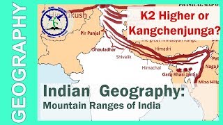 Indian Geography  Mountain Ranges of India  SSC CGL  By TVA [upl. by Fortin]