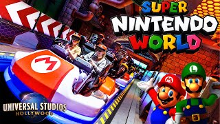 NEW SUPER NINTENDO WORLD Mario Kart The FULL Ride Universal Studios Hollywood 4K [upl. by Irtak]