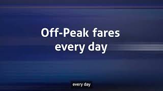 Going by train is ON with OffPeak fares all day every day [upl. by Merrilee]