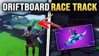 FORTNITE DRIFTBOARD RACETRACK 10 Creative Map Official driftboard track FORTNITE CREATIVE [upl. by Dew]