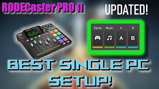 RODECaster Pro 2 with Virtual Devices  ULTIMATE Single PC StreamingGaming Setup [upl. by Lednyk]