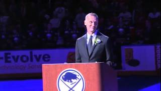 Dominik Hasek Number Retiring Ceremony 011315 [upl. by Margaretta563]