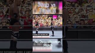 wwe Sting vs Triple H — No Disqualification Match WrestleMania 31 ytshorts wweshorts videos [upl. by Yrrak517]