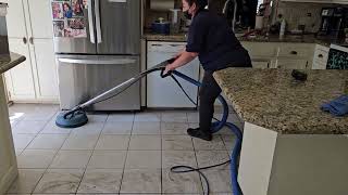 Lee Carpet amp Upholstery Cleaning Merced 209 Prochem Performer 405 Tile Cleaning [upl. by Anaed]