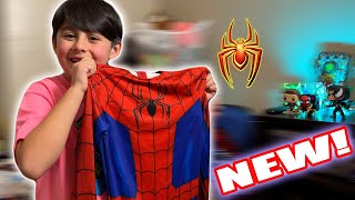 NEW SPIDERMAN SUIT The one he uses at the end of NO WAY HOME Review of SpiderMan suit spiderman [upl. by Hcurab]