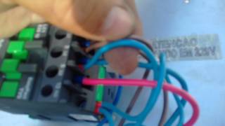 Instalando contator em um condensador [upl. by Enrahs346]