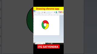 How to make chrome app in ms paint  drawing paint itgsatyendra mspaint shorts shortvideo [upl. by Yruoc]