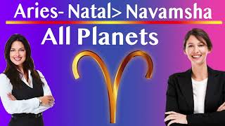 Aries Natal To Navamsha With Planets [upl. by Ellednek]