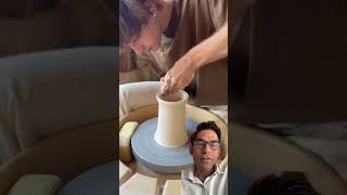 pottery ceramics satisfying clay cooking crepe experiment goldtreasurelife ytshorts [upl. by Giah66]