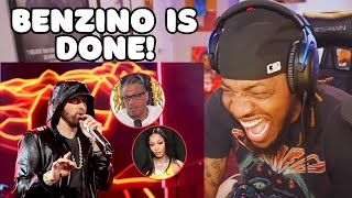 EMINEM ROASTED BENZINO FOR 2 MINUTES  Doomsday Pt 2 REACTION [upl. by Magnum]