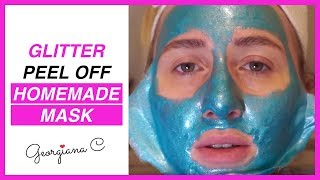 DIY Peel Off Face Mask Made With Edible Glitter [upl. by Ahker]