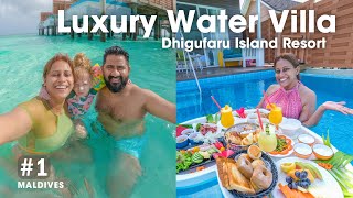 Maldives Luxury Resort Tour  Pool Water Villa  Dhigufaru Island Resort [upl. by Hardan973]