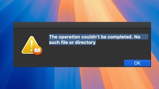 The File Couldn’t Be Opened Because There Is No Such File On MacBook Fix [upl. by Ikceb]
