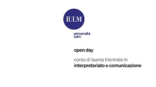 Open Day Triennali – Interpretariato e comunicazione [upl. by Michal]