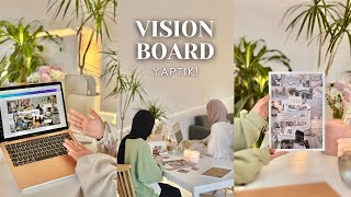 VISION BOARD NASIL YAPILIR  2024 Hedeflerim [upl. by Feldt]