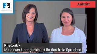 Rhetorik  Mit dieser Übung trainiert Ihr das freie Sprechen [upl. by Annaerdna]