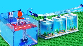 How To Build Aquarium Fish Farm to Earn Money  LEGO Technic [upl. by Aimak]