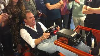 Robert Doornbos at F1 Café in our Full Motion F1 simulator [upl. by Aztiraj822]