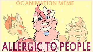 Allergic to people OC ANIMATION MEME [upl. by Gomar604]