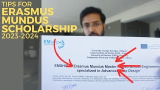 Erasmus Mundus Scholarship 20232024  Pro tips [upl. by Zingg]