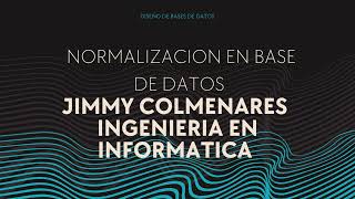 Normalización BASE DE DATOS [upl. by Nat809]