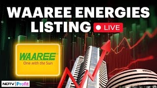 Waaree Energies Listing LIVE I Waaree Energies Share Price I Waaree Energies IPO News LIVE [upl. by Akinihs]