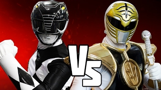 BLACK RANGER VS WHITE RANGER  Power Rangers BATTLES [upl. by Edrahc]