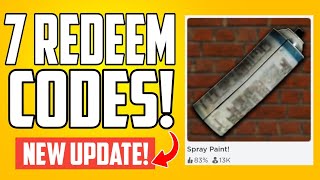 Spray Paint CODES 2024  EVERY WORKING CODES  ALL ROBLOX CODES [upl. by Dinin]