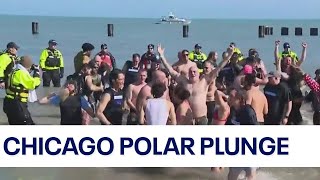 Chicago Polar Plunge for Special Olympics raises over 2M [upl. by Asehr]