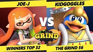 Smash Ultimate Tournament  JoeJ Inkling Vs KIDGoggles Dedede The Grind 56 SSBU Winners [upl. by Laura379]