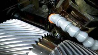 Heckert Gear Hobbing a Double Helical Gear [upl. by Gable]