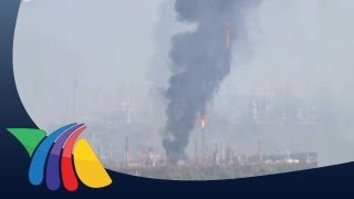 Explosión en refinería de Tula deja un muerto y 6 heridos [upl. by Ratcliffe]