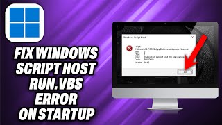 How To Fix Windows Script Host run vbs Error on Startup 2024  Quick Help [upl. by Hplodnar383]