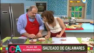 Salteado de calamares y chauchas [upl. by Einohpets]