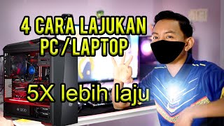 4 Cara lajukan pc atau laptop [upl. by Eojyllib]