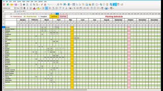 Create A Planting Schedule Spreadsheet [upl. by Aidnahs629]