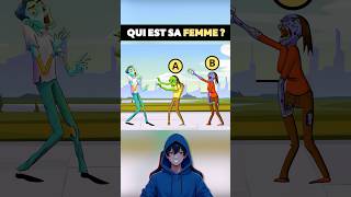 Qui est sa femme  👩 quiz heroquiz animation enigmes shorts tiktok humour [upl. by Ardnekan]