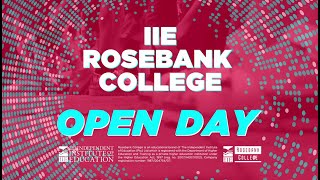 June 2022 IIE Rosebank College Open Day [upl. by Gawain]