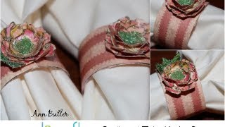 How to Make Paper Towel Roll Napkin Rings by Ann Butler [upl. by Hsirahc]