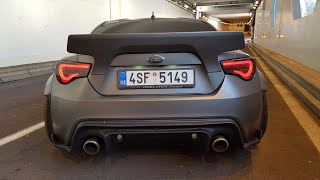 580HP Subaru BRZ 62l V8 LS3 Rocket Bunny  Start Revs POP amp BANGS [upl. by Jackson]